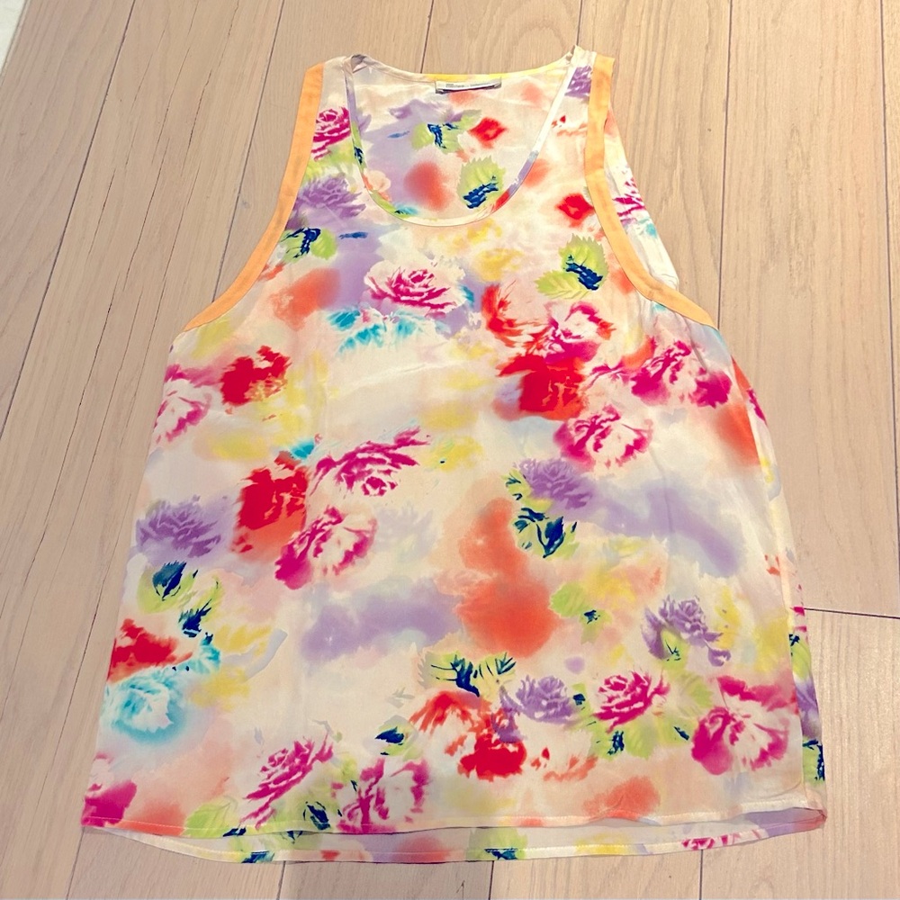 Flower silk tank from Les Petites